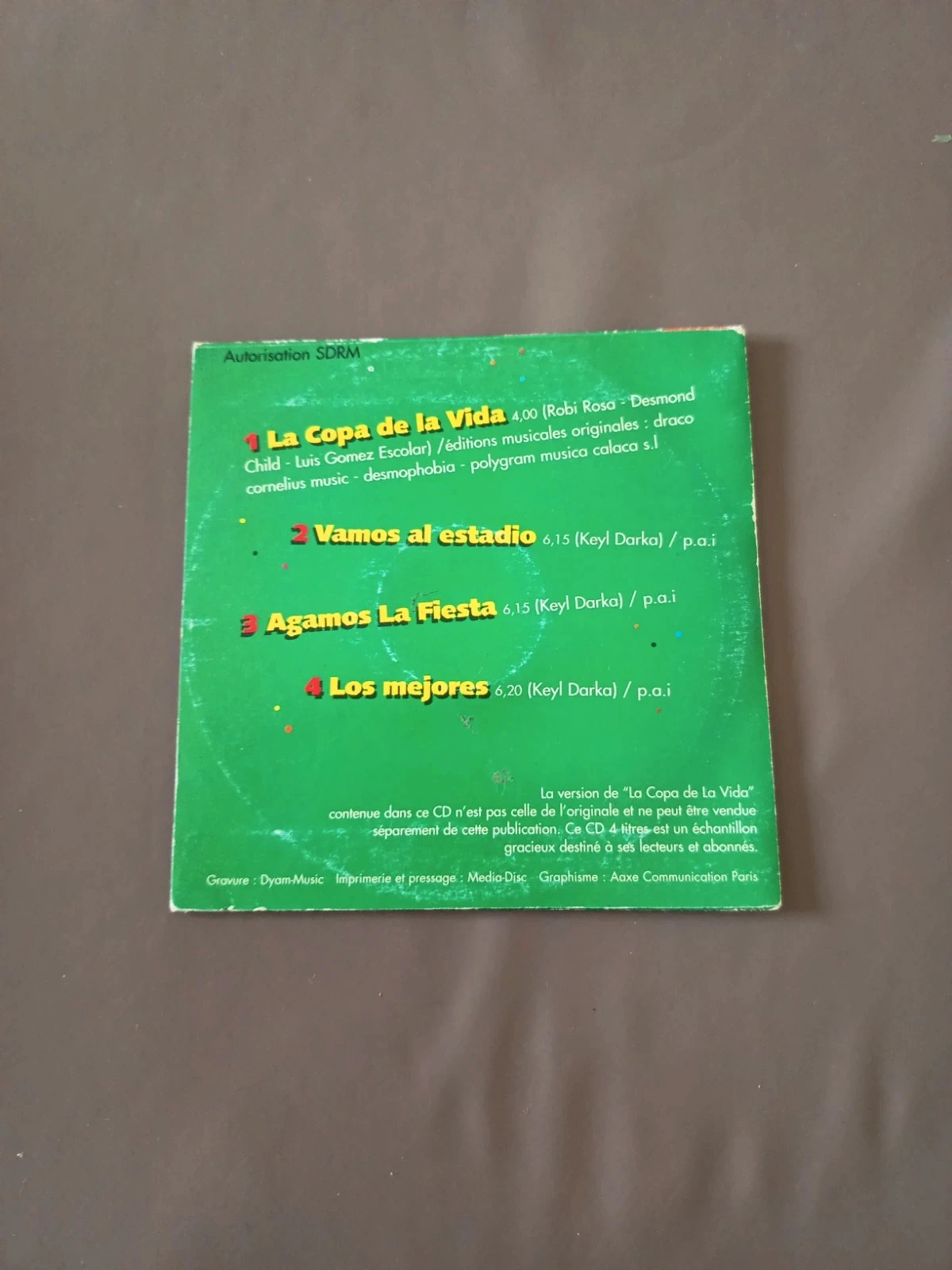 Cd La copa de la vida – photo 2
